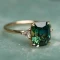 Green Square Ring Size 7 - FY0271