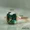 Green Square Ring Size 5 - FY0269