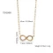 Golden Infinity Necklacea - FY0200