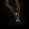 Moon Triple Layer Necklace - FY0220