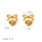 Bow & Heart Earrings - FY0007