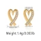 Heart-shaped Stud Earring