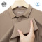 SUOYUE Versatile Lightweight Casual Solid-Color Plus-Size Short-Sleeve T-Shirt 25512BROWN-L