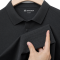 SUOYUE Versatile Lightweight Casual Solid-Color Plus-Size Short-Sleeve T-Shirt Black