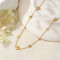 Clover Inspired Droplet Necklace
