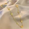 Clover Inspired Droplet Necklace
